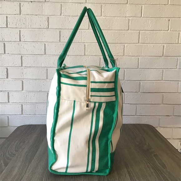 a new day Bags Canvas Striped Extra Large Weekender Bag Poshmark